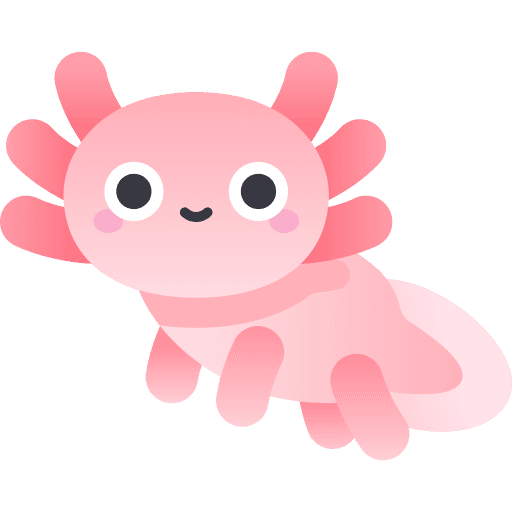 Sage the pink axolotl